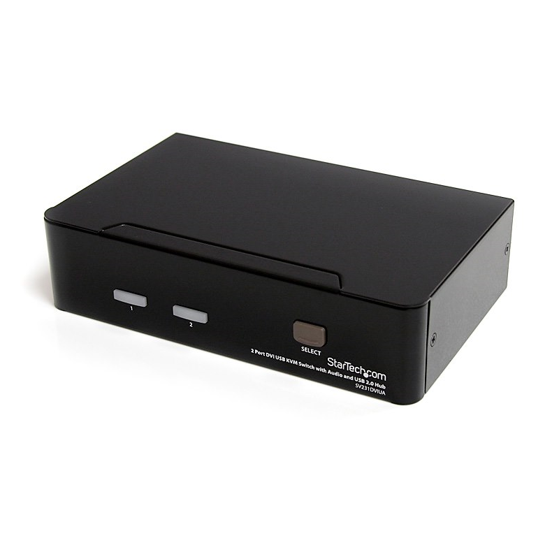 You Recently Viewed StarTech SV231DVIUA 2 Port DVI USB KVM Switch with Audio and USB 2.0 Hub Image